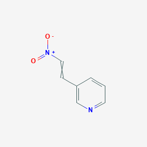 molecular formula C7H6N2O2 B8816691 Pyridine, 3-(2-nitroethenyl)- 