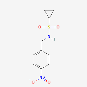 molecular formula C10H12N2O4S B8816838 N-(4-Nitrobenzyl)cyclopropanesulfonamide CAS No. 1019855-82-3