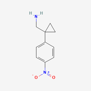 [1-(4-Nitrophenyl)cyclopropyl]methanamine