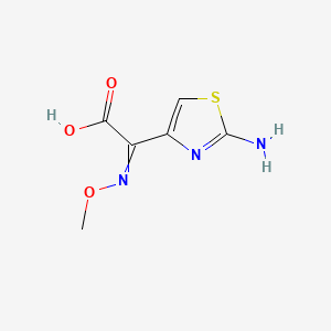 molecular formula C6H7N3O3S B8816878 2-(2-Aminothiazol-4-yl)-2-(methoxyimino)acetic acid 