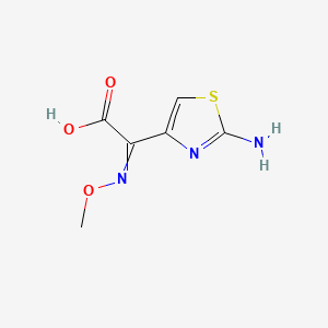 molecular formula C6H7N3O3S B8816878 2-(2-Amino-1,3-thiazol-4-yl)-2-methoxyiminoacetic acid 