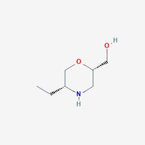 B8816921 ((2S,5R)-5-Ethylmorpholin-2-yl)methanol CAS No. 1227918-15-1