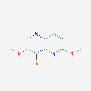 molecular formula C10H9BrN2O2 B8816926 8-Bromo-2,7-dimethoxy-1,5-naphthyridine CAS No. 1003944-35-1