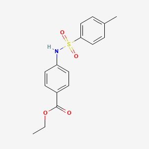 molecular formula C16H17NO4S B8816958 Ethyl 4-[(4-methylphenyl)sulfonylamino]benzoate CAS No. 739-33-3