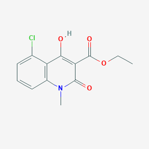 molecular formula C13H12ClNO4 B8816966 Ethyl 5-chloro-4-hydroxy-1-methyl-2-oxo-1,2-dihydroquinoline-3-carboxylate CAS No. 248282-10-2