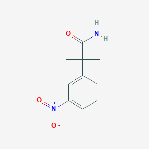 molecular formula C10H12N2O3 B8817062 2-Methyl-2-(3-nitrophenyl)propanamide CAS No. 103151-23-1