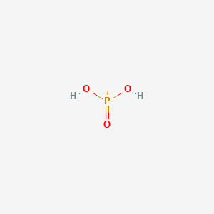 molecular formula H2O3P+ B8817084 Phosphonic acid 