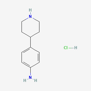 molecular formula C11H17ClN2 B8817108 4-(Piperidin-4-YL)aniline hydrochloride 
