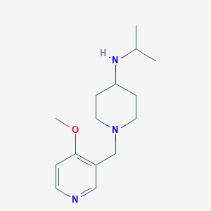 molecular formula C15H25N3O B8817116 N-isopropyl-1-((4-methoxypyridin-3-yl)methyl)piperidin-4-amine CAS No. 690998-87-9