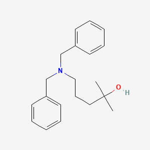 molecular formula C20H27NO B8817128 5-(Dibenzylamino)-2-methyl-2-pentanol 