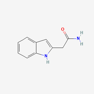molecular formula C10H10N2O B8817170 2-(1H-Indol-2-yl)acetamide CAS No. 31212-21-2