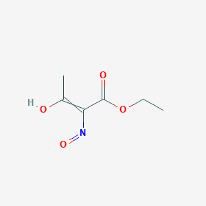 molecular formula C6H9NO4 B8817198 Butanoic acid, 2-(hydroxyimino)-3-oxo-, ethyl ester 