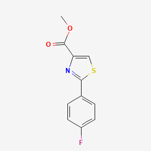 molecular formula C11H8FNO2S B8817265 Methyl 2-(4-fluorophenyl)thiazole-4-carboxylate CAS No. 1314419-46-9