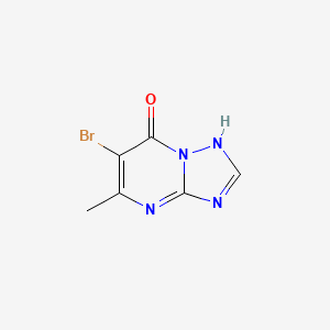 molecular formula C6H5BrN4O B8817267 6-Bromo-5-methyl-[1,2,4]triazolo[1,5-a]pyrimidin-7(3H)-one CAS No. 32449-41-5