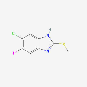 6-Chloro-5-iodo-2-(methylthio)-1H-benzo[d]imidazole
