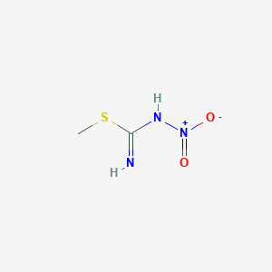 molecular formula C2H5N3O2S B8817350 N-Nitro-S-methylisothiourea 
