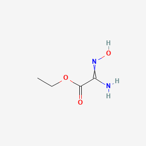 molecular formula C4H8N2O3 B8817452 Ethyl 2-amino-2-(hydroxyimino)acetate 