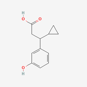3-Cyclopropyl-3-(3-hydroxyphenyl)propanoic acid