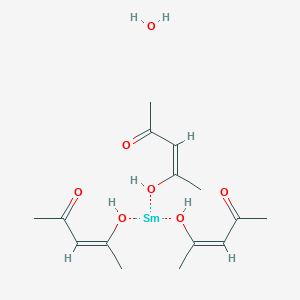 molecular formula C15H21O6Sm B088175 Tris(pentane-2,4-dionato-O,O')samarium CAS No. 14589-42-5