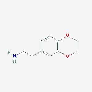 molecular formula C10H13NO2 B8817502 2-(2,3-Dihydro-benzo[1,4]dioxin-6-yl)-ethylamine 