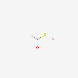 molecular formula C2H3KOS B8817511 Ethanethioic acid, potassium salt 