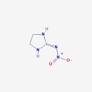 molecular formula C3H6N4O2 B8817533 2-(Nitroimino)imidazolidine 