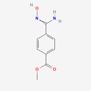 molecular formula C9H10N2O3 B8817609 Methyl 4-[amino(hydroxyimino)methyl]-benzenecarboxylate 