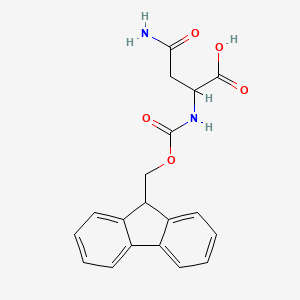 molecular formula C19H18N2O5 B8817616 N2-((9H-Fluoren-9-ylmethoxy)carbonyl)-L-asparagine 