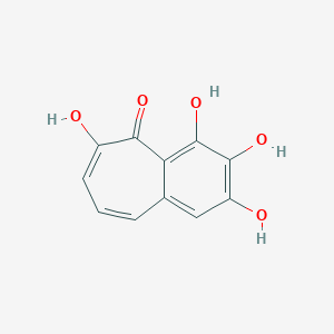 molecular formula C11H8O5 B8817625 2,3,4,6-tetrahydroxy-5H-benzo[7]annulen-5-one 