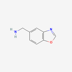 molecular formula C8H8N2O B8817638 Benzo[d]oxazol-5-ylmethanamine 