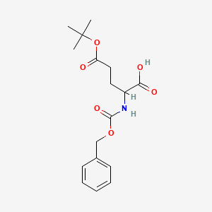 molecular formula C17H23NO6 B8817653 5-[(2-Methylpropan-2-yl)oxy]-5-oxo-2-(phenylmethoxycarbonylamino)pentanoic acid 