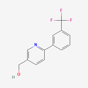 molecular formula C13H10F3NO B8817701 (6-(3-(Trifluoromethyl)phenyl)pyridin-3-YL)methanol 