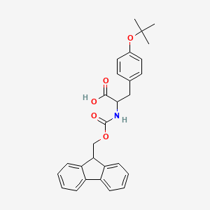 molecular formula C28H29NO5 B8817731 (R)-2-((((9H-Fluoren-9-yl)methoxy)carbonyl)amino)-3-(4-(tert-butoxy)phenyl)propanoic acid 