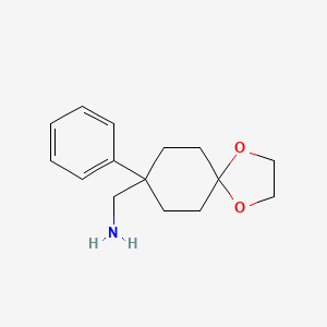 molecular formula C15H21NO2 B8817789 (8-Phenyl-1,4-dioxaspiro[4.5]decan-8-YL)methanamine 