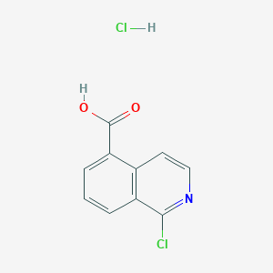 molecular formula C10H7Cl2NO2 B8817798 1-Chloroisoquinoline-5-carboxylic acid hydrochloride 