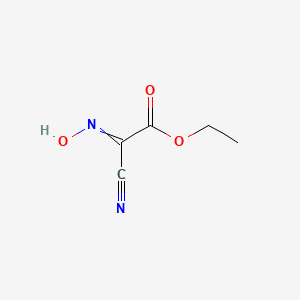molecular formula C5H6N2O3 B8817799 Ethyl cyanoglyoxylate-2-oxime 