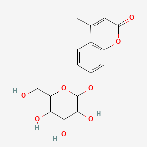 molecular formula C16H18O8 B8817820 7-(alpha-D-Galactopyranosyloxy)-4-methyl-2H-1-benzopyran-2-one 