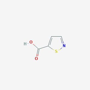 molecular formula C4H3NO2S B088222 Isothiazole-5-carboxylic acid CAS No. 10271-85-9