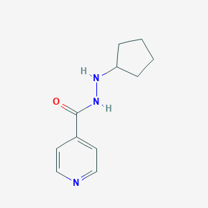 molecular formula C11H15N3O B088259 Isonicotinic acid, 2-cyclopentylhydrazide CAS No. 13117-20-9