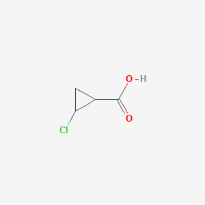 molecular formula C4H5ClO2 B088262 2-Chlorocyclopropane-1-carboxylic acid CAS No. 1258298-11-1