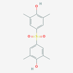 molecular formula C16H18O4S B088265 Phenol, 4,4'-sulfonylbis[2,6-dimethyl- CAS No. 13288-70-5