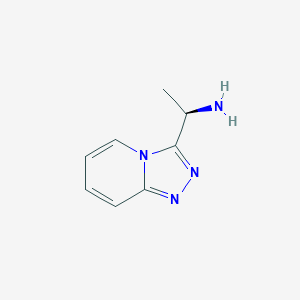 molecular formula C8H10N4 B088268 (R)-1-([1,2,4]triazolo[4,3-a]pyridin-3-yl)ethanamine CAS No. 1217810-82-6