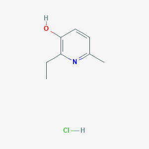 molecular formula C8H12ClNO B088279 2-Ethyl-6-methyl-3-hydroxypyridine hydrochloride CAS No. 13258-59-8