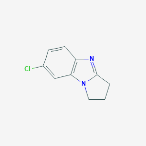 molecular formula C10H9ClN2 B088291 7-chloro-2,3-dihydro-1H-pyrrolo[1,2-a]benzimidazole CAS No. 10252-96-7