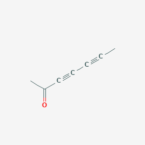 molecular formula C7H6O B088299 3,5-Heptadiyn-2-one CAS No. 13879-71-5