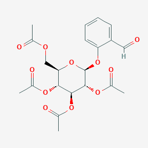 molecular formula C21H24O11 B088313 2-Formylphenyl 2,3,4,6-tetra-O-acetyl-b-D-glucopyranoside CAS No. 14581-83-0
