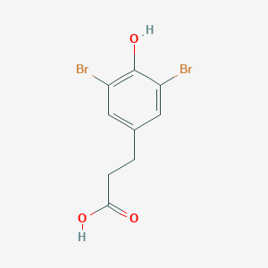 molecular formula C9H8Br2O3 B088317 3-(3,5-Dibromo-4-hydroxyphenyl)propanoic acid CAS No. 13811-12-6