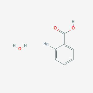 molecular formula C7H7HgO3 B088320 (2-羧基苯基)羟基汞 CAS No. 14066-61-6
