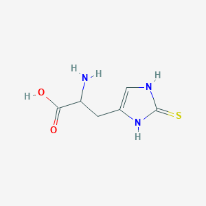 molecular formula C6H9N3O2S B088347 2-Thiolhistidine CAS No. 13552-61-9