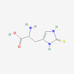 molecular formula C6H9N3O2S B088347 2-Mercaptohistidine CAS No. 13552-61-9